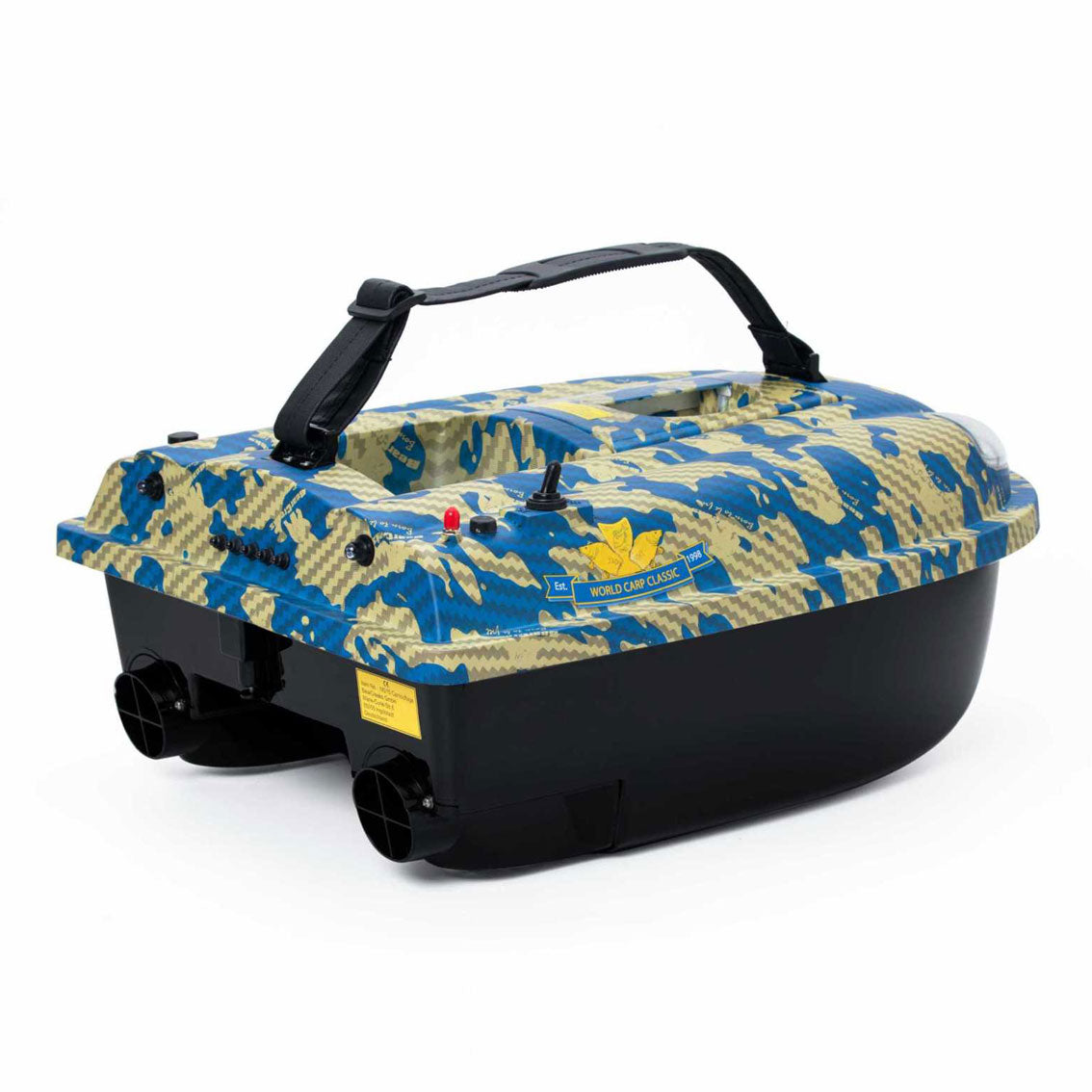 iPilot15 GPS-CAMOU Optik/Futterboot – kompaktes Köderboot mit 1,5 kg Kapazität/Autopilot/GPS