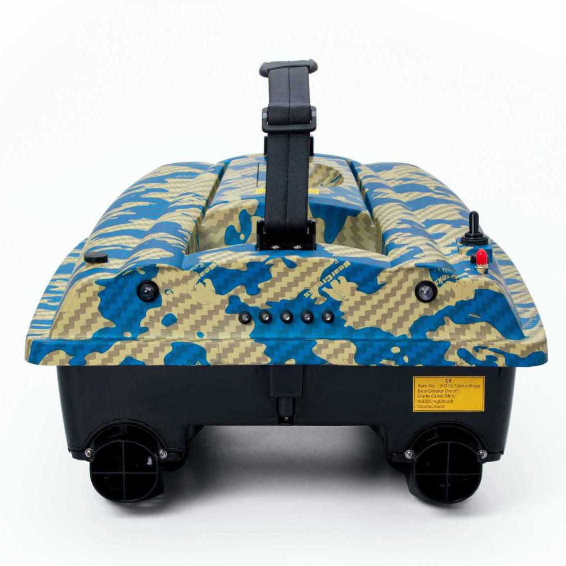 iPilot15 GPS-CAMOU Optik/Futterboot – kompaktes Köderboot mit 1,5 kg Kapazität/Autopilot/GPS