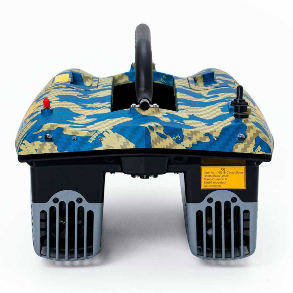 iPilot18 GPS-CAMOU OPTIK/Futterboot – kompaktes Köderboot mit 1,5 kg Kapazität/Autopilot/GPS