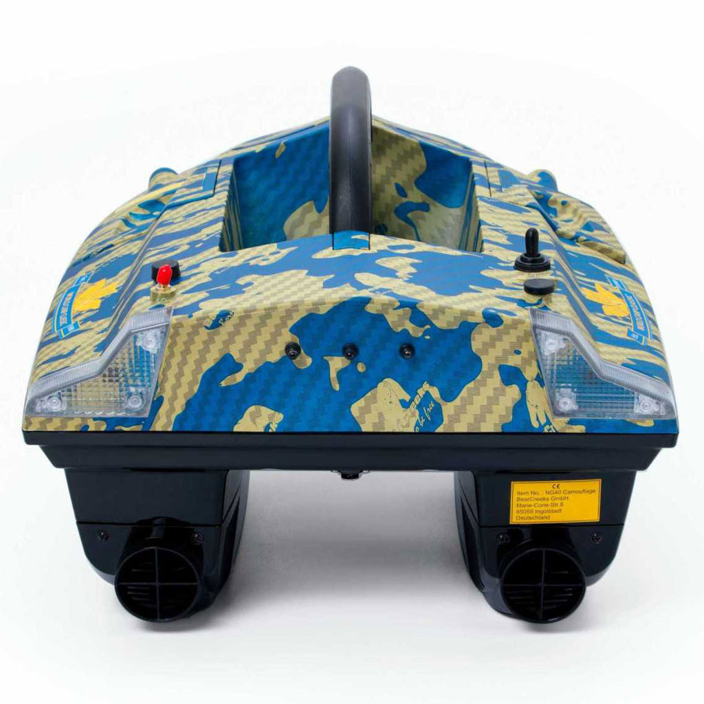 iPilot40 GPS-CAMOU OPTIK/Futterboot – kompaktes Köderboot mit ca.4 kg Kapazität/Autopilot/GPS