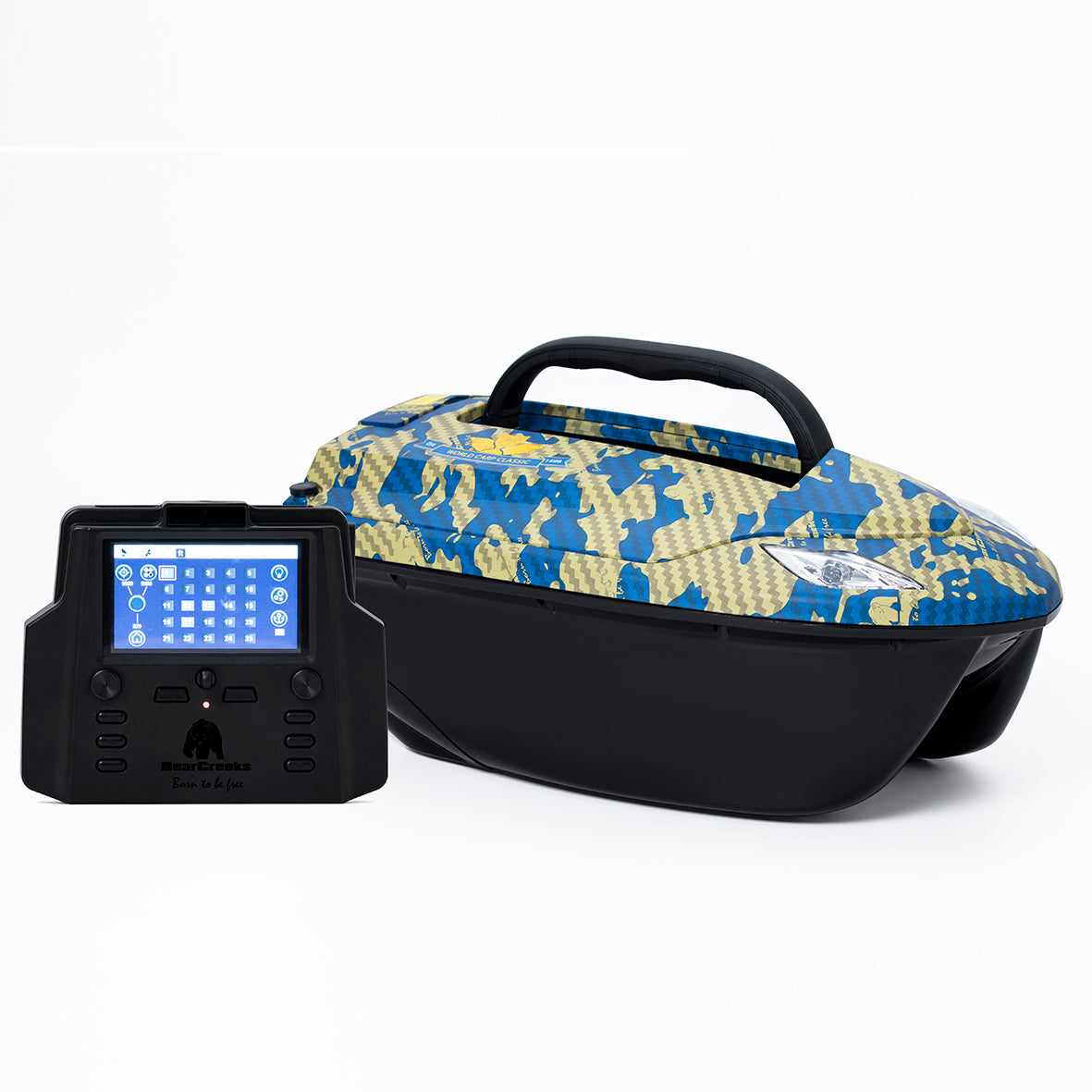 iPilot20 GPS-CAMOU OPTIK/Futterboot – kompaktes Köderboot mit 1,5 kg Kapazität/Autopilot/GPS