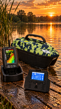iPilot20 GPS-DARK CAMOUFLAGGE/Futterboot – kompaktes Köderboot mit 1,5 kg Kapazität/Autopilot/GPS/inkl. Farbecholot TF520