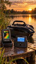 iPilot18 GPS-Futterboot – kompaktes Köderboot mit 1,5 kg Kapazität/Autopilot/GPS/inkl. Farbecholot TF520