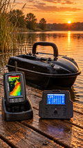 iPilot50 GPS-Futterboot – kompaktes Köderboot mit ca.5 kg Kapazität/Autopilot/GPS/inkl. Farbecholot TF520