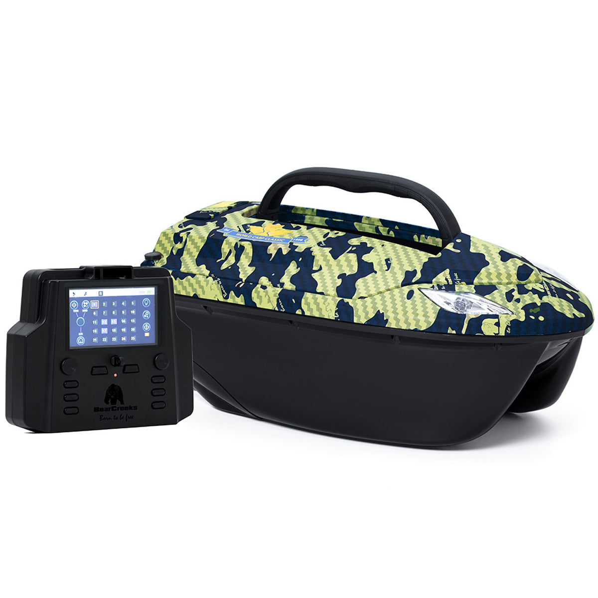 iPilot20 GPS-DARK CAMOUFLAGGE//Futterboot – kompaktes Köderboot mit 1,5 kg Kapazität/Autopilot/GPS